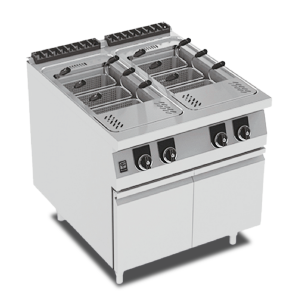 Gas Pasta Cooker with Cabinet