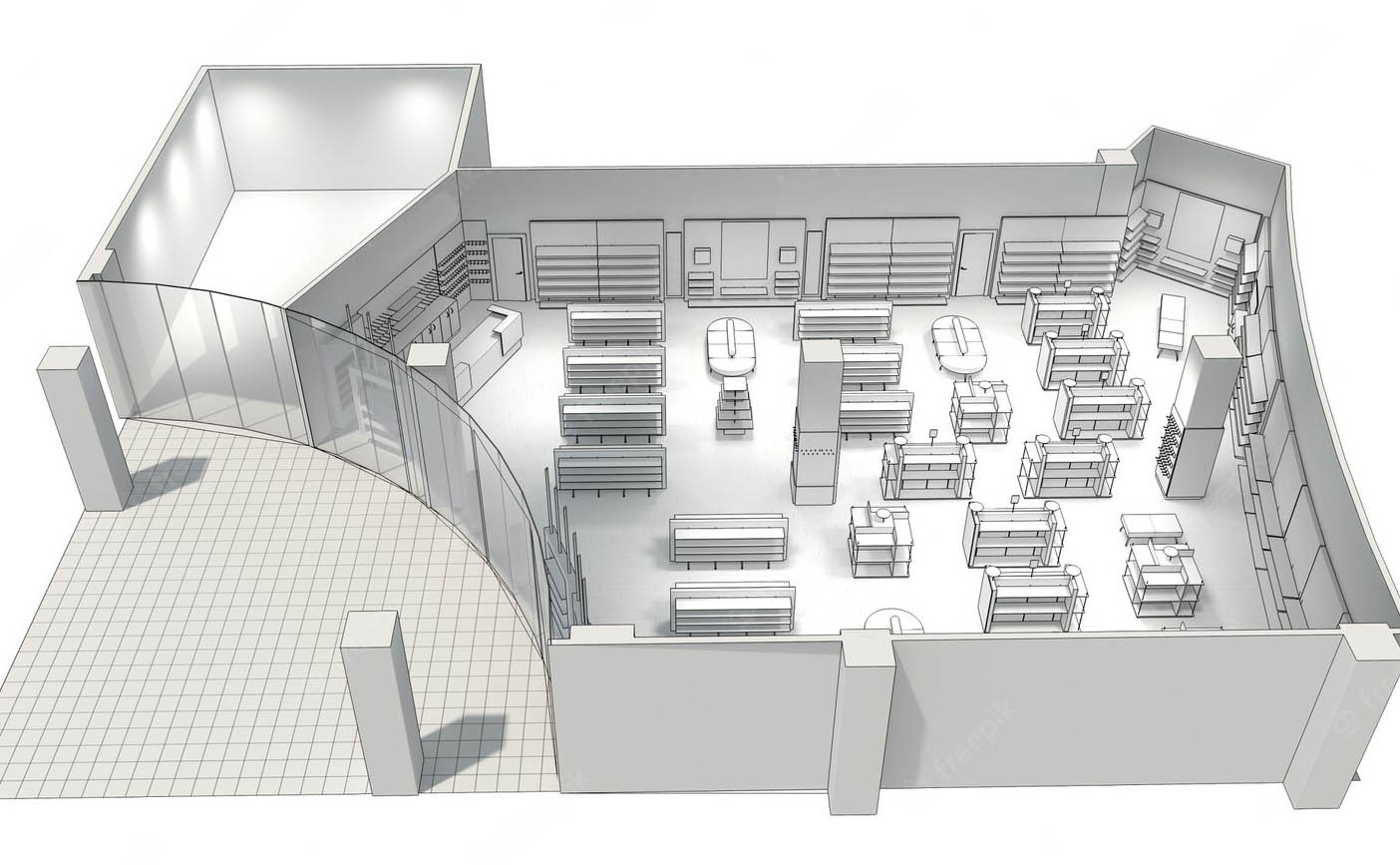 plan commercial kitchen